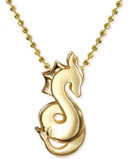 Alex Woo Little Signs Dragon Pendant Necklace in 14k Gold   Necklaces