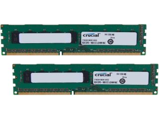 Crucial 16GB (2 x 8GB) DDR3 1866 (PC3 14900) ECC Unbuffered Memory For Mac Pro Systems Model CT2K8G3W186DM