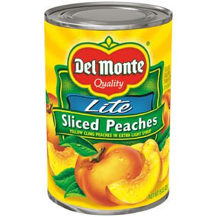 Del Monte Sliced Yellow Cling in Extra Light Syrup Lite Peaches   Food
