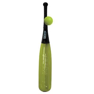 Hedstrom 30 Inch BoZagga Bomber Bat and Ball Black Handle with Green