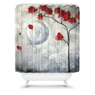 DENY Designs Madart Inc. Polyester Far Side Of The Moon Shower Curtain