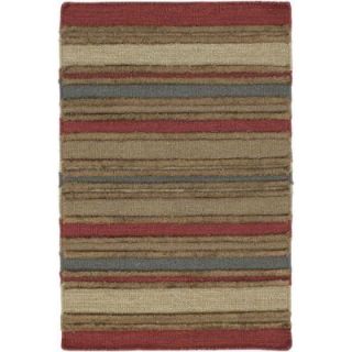 Chandra Kilim Red/Brown/Blue 7 ft. 9 in. x 10 ft. 6 in. Indoor Area Rug KIL2250 79106