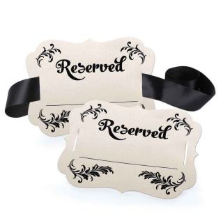 Reserved Chair Decorations  Fill in the Blank
