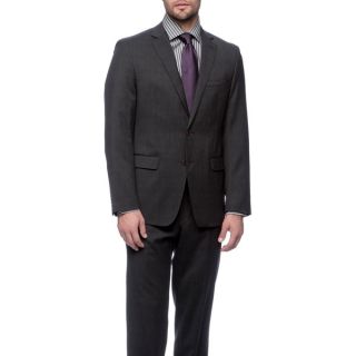 Tahari Mens Dark Grey Wool 2 button Suit