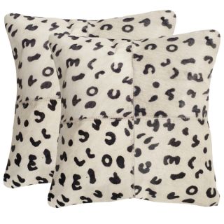 Safavieh Beau Leopard 22 inch Square Throw Pillows (Set of 2)