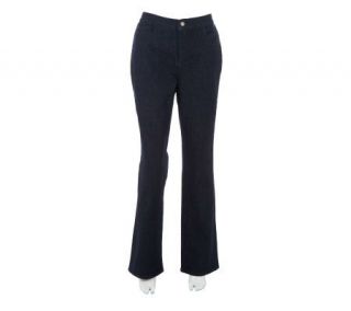Denim & Co. Regular Classic Waist Stretch Denim Full Leg Jeans —