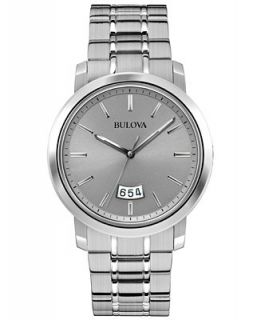 Bulova Mens Stainless Steel Bracelet Watch 40mm 96B200   Watches