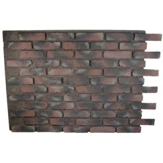 Superior Building Supplies Chicago Red 32 in. x 47 in. x 3/4 in. Faux Reclaimed Brick Panel HD RB3247 CR