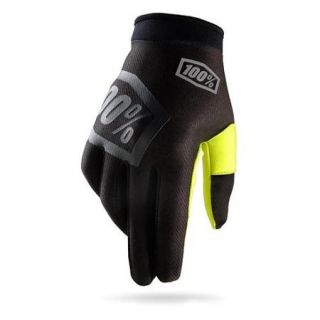 100% I Track MX/Offroad Gloves Incognito/Black/Neon Yellow SM