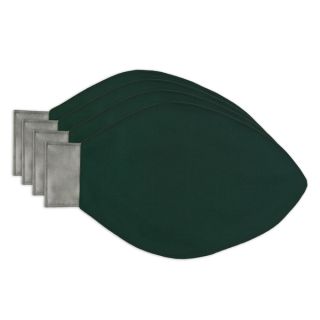 Solid Green Light Bulb Placemats (Set of 4)
