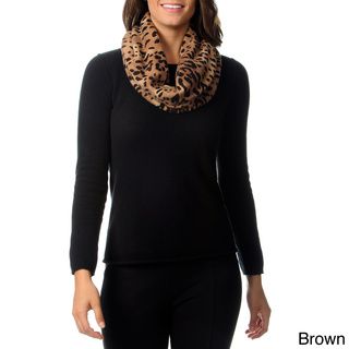 Ply Cashmere Cheetah Snood Scarf