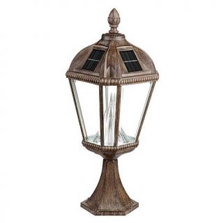 Victorian Solar Pillar Mount Lamppost   6762286