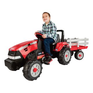 Peg Perego Case International Harvester Pedal Tractor and Trailer, Model# IGCD0554  Diggers   Ride Ons