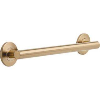 Delta Contemporary Decorative ADA 18 in. x 1.25 in. Grab Bar in Champagne Bronze 41818 CZ