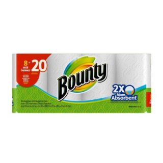 Bounty White Paper Towels 2 Ply (8 Huge Rolls) 003700088233