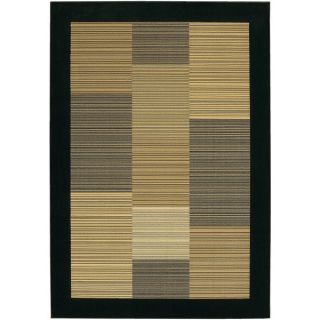 Couristan Everest Hamptons/ Multi Stripe black Rug (9 x 12