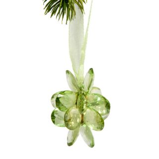 Acrylic Peridot Green Flower Christmas Ornament (India)