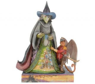 Jim Shore Heartwood Creek Wicked Witch with Monkey Figurine —