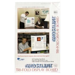 Ghostline Tri Fold Display Board, Ghostline, 1 board   Office Supplies