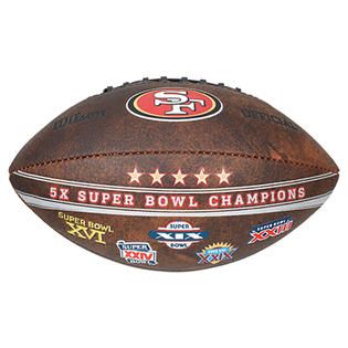 Wilson San Francisco 49ers Commemorative Championship 9 Inch Leather