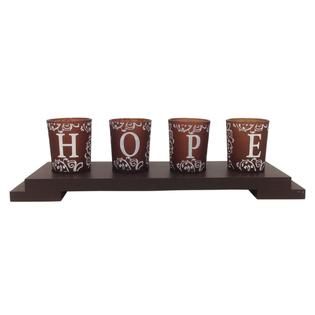 Creative Motion Industries HOPE Candle Holder with LED Candle   Home