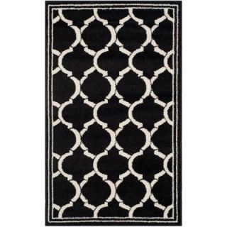 Safavieh Amherst Anthracite/Ivory 3 ft. x 5 ft. Indoor/Outdoor Area Rug AMT415G 3