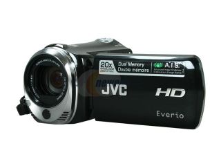 JVC Everio GZ HM300 Black 1/5.8" CMOS 2.7" LCD 20X Optical Zoom HD Flash Memory Camera