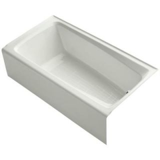 KOHLER Mendota 5 ft. Right Drain Soaking Tub in Dune K 506 NY