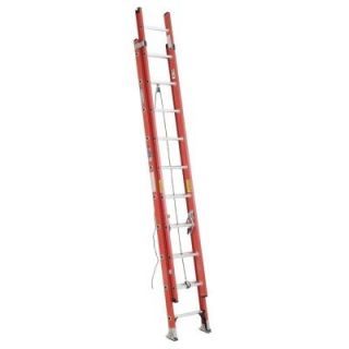 Werner 20 ft. Fiberglass Extension Ladder Type IA Duty Rating D6220 2