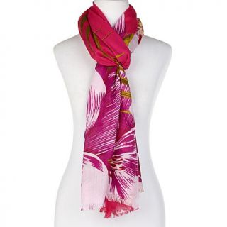 Curations Caravan Tropical Floral Scarf   7717416