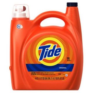 Tide Original Scent HE Turbo Clean Liquid Laundry Detergent, 96 Loads 150 oz
