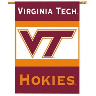 BSI Products NCAA 28 in. x 40 in. Virginia Tech 2 Sided Banner with Pole Sleeve 96011