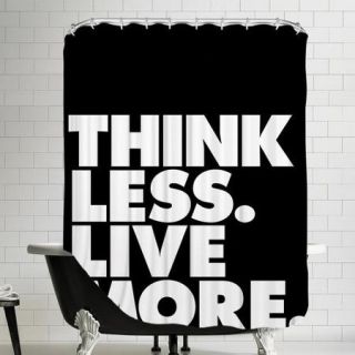 Americanflat Think Less Live More Shower Curtain