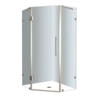 Aston Neoscape 42 in. x 72 in. Frameless Neo Angle Shower Enclosure in Chrome with Self Closing Hinges SEN986 CH 42 10