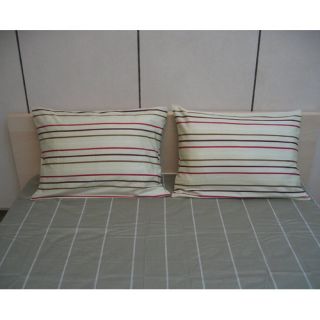 DaDa Bedding Striped 200 Thread Count Cotton Flat Sheet Set