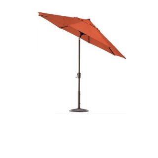 Home Decorators Collection 6 ft. Auto Tilt Patio Umbrella in Melon Sunbrella with Bronze Frame 1548710550
