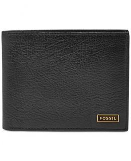 Fossil Omega L Zip Bifold Leather Wallet   Accessories & Wallets   Men