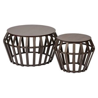 OSP Designs Solana Round Accent Table(Set of 2)