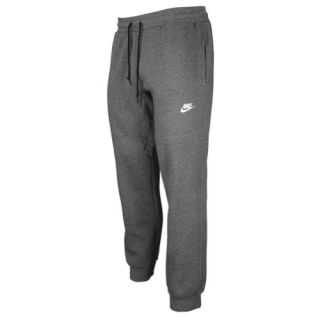 Nike AW77 Cuff Fleece Pants   Mens   Casual   Clothing   Charcoal Heather/White