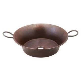 SINKOLOGY Copernicus Handmade Pure Solid Copper Vessel Sink in Aged Copper SB303 21AG