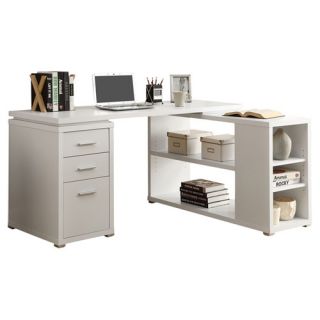 Monarch Specialties Inc. Corner Desk in White