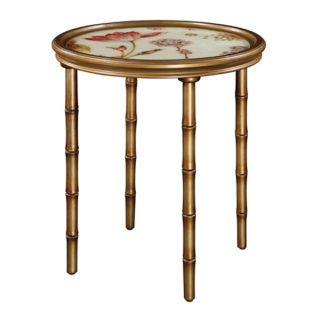 Floral Gold Accent Table   Shopping Coffee