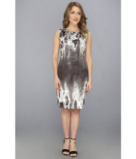 elie tahari emory prominence 2 charmeuse dress geometric grey