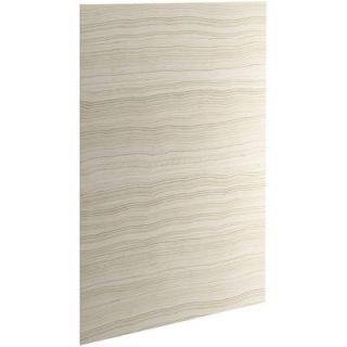 KOHLER Choreograph 0.3125 in. x 60 in. x 96 in. 1 Piece Shower Wall Panel in Veincut Biscuit for 96 in. Showers K 97604 W08