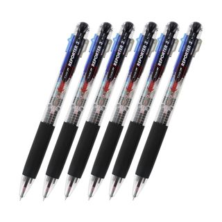 Tombow Reporter 3 Retractable 3 Color Fine Point Ballpoint Pens (Pack