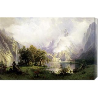 Big Canvas Co. Albert Bierstadt View of Rocky Mountains Stretched