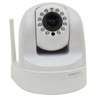 Foscam Wireless 960p IP Dome Shaped Indoor Surveillance Camera with Optical Zoom   White FI9826PW