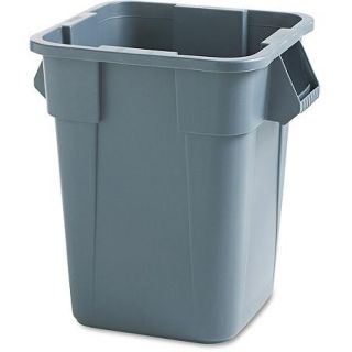 Rubbermaid Commercial Brute Square Gray Polyethylene Container, 40 gal