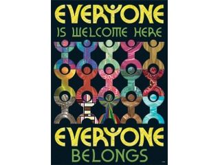 Trend Enterprises T A67341 Everyone Is Welcome Here Everyone  Belongs Argus Large Poster