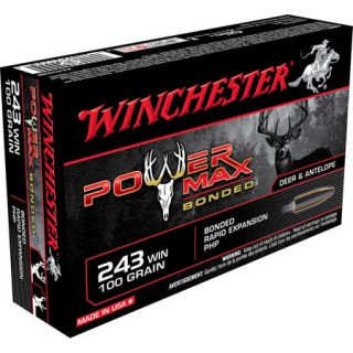 Winchester Super X Power Max Bonded Rifle Ammo .243 Win 100 gr. PHP 428939